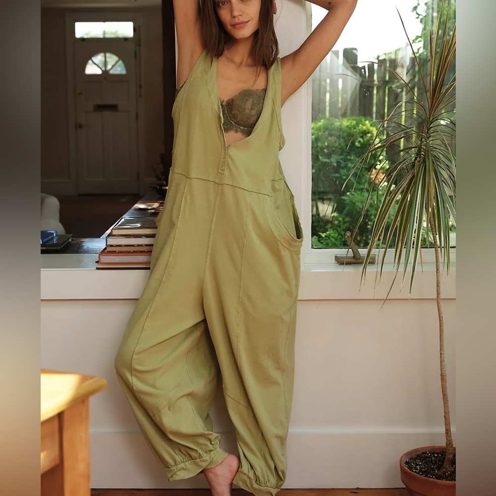 NEW Free People Dusk To Dawn Romper by Intimately at Free People small green nwt